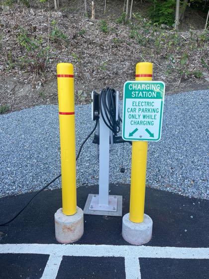 EV charger at Litchfield Hills Motor Cars