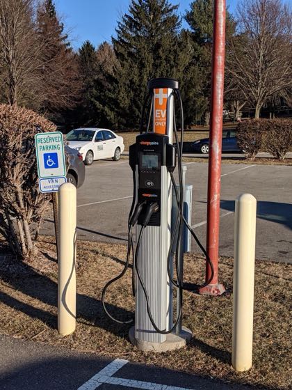 EV charger at Fitchburg Community Center & Public Library