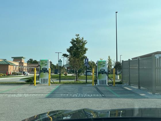 EV charger at Meijer Valparaiso, IN