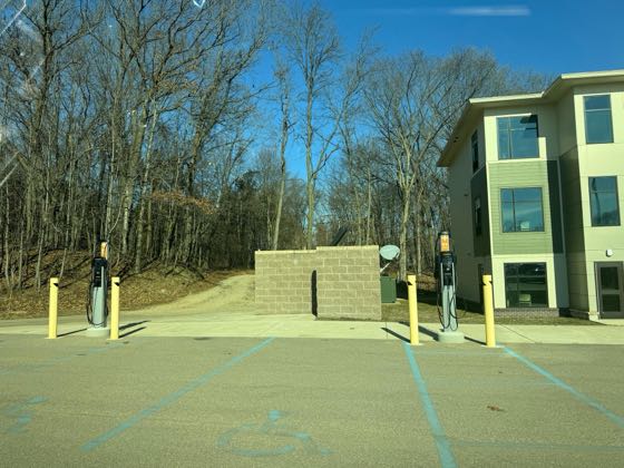 EV charger at Glen Oaks Community College - Devier Student Suites