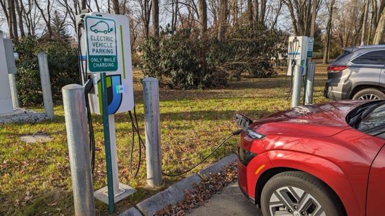 EV charger at Agawam Corporate Center