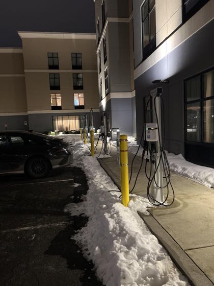 EV charger at Homewood Suites by Hilton Clifton Park
