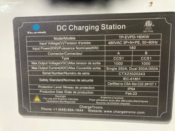 EV charger at Auto Park CJDR
