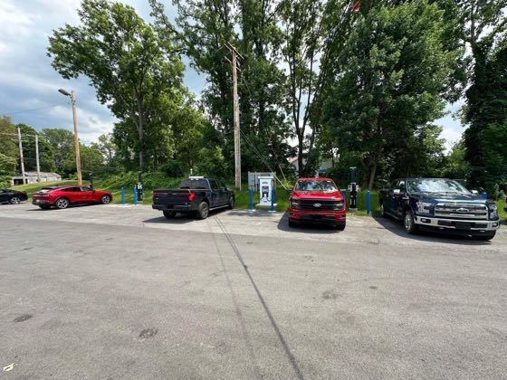 EV charger at Ruge’s Ford