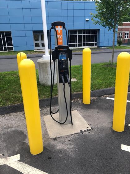 EV charger at Mary P Hinsdale School