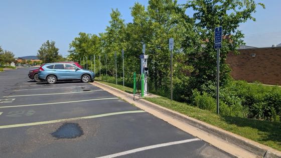 EV charger at Novi Public Library