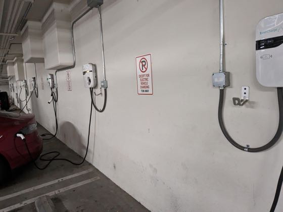 EV charger at Oasis Anaheim Apartments