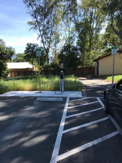 EV charger at Ojai City Hall
