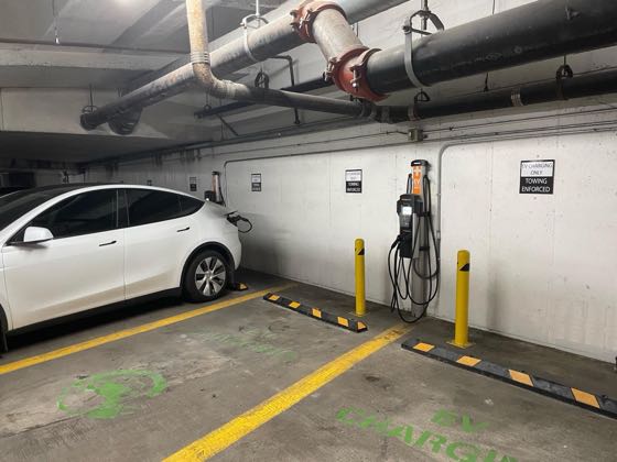 EV charger at Austin Center