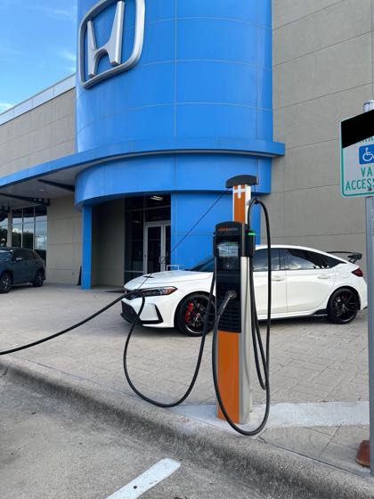 EV charger at Howdy Honda