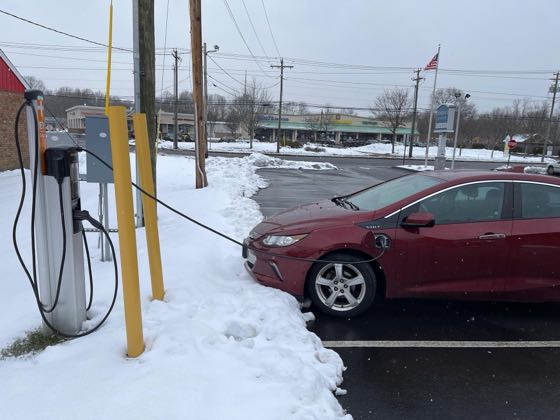 EV charger at Athena Diner II