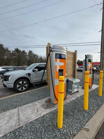 EV charger at Lake Region IGA & The Beer Store