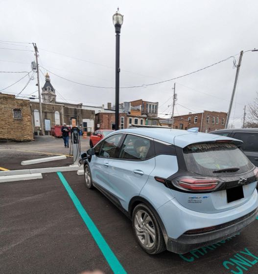 EV charger at Rockville J&J Parking
