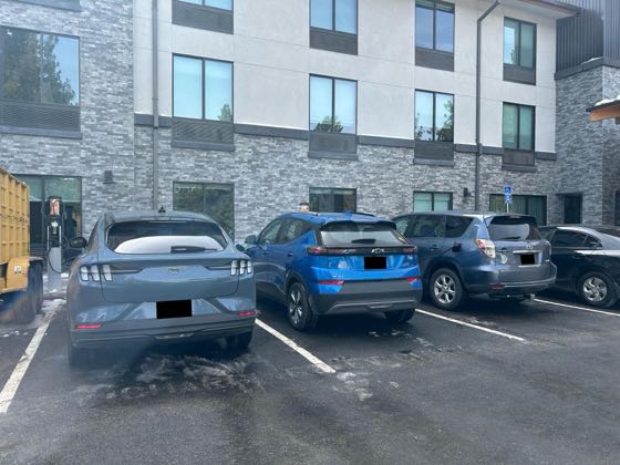 EV charger at Hampton Inn by Hilton Big Bear Lake