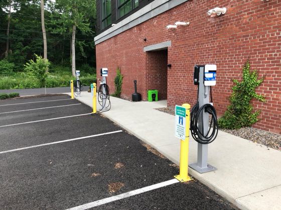 EV charger at James Newbury Hotel
