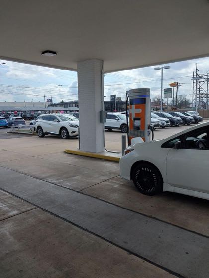 EV charger at Family Volkswagen