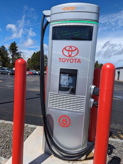 EV charger at Dayton Toyota