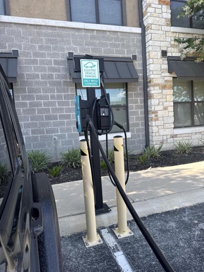 EV charger at Avita Alamo Heights Apartments