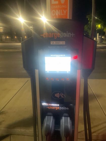 EV charger at Frost Bank