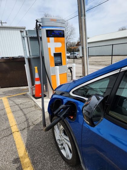 EV charger at Snyder Chevrolet