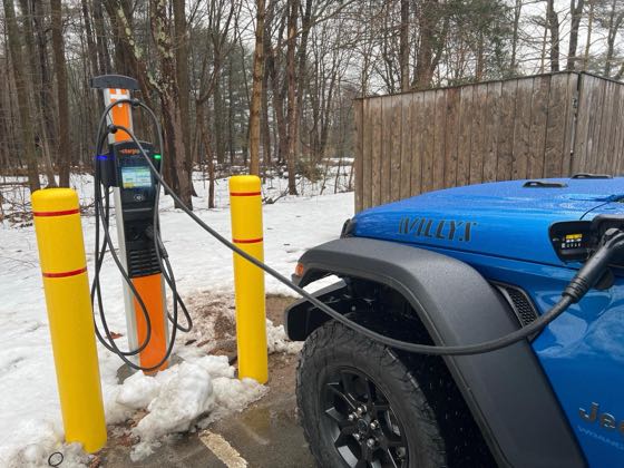 EV charger at Avon Public Library
