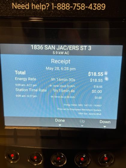 EV charger at 1836 San Jacinto Blvd Parking