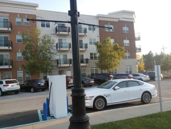 EV charger at Arbuckle Commons