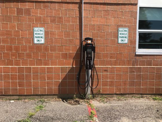EV charger at Bradley School
