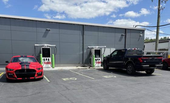 EV charger at Bob Maxey Ford of Howell
