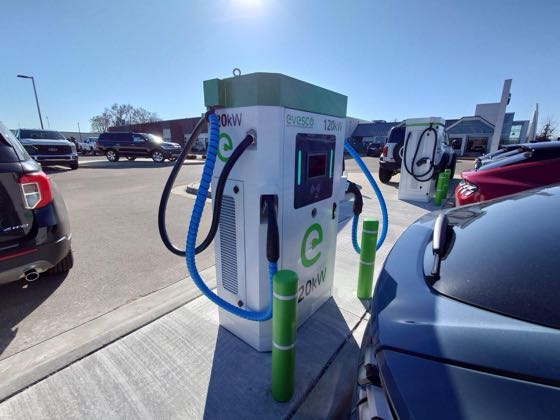 EV charger at Borgman Ford