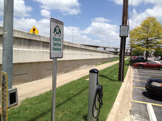 EV charger at Central Market