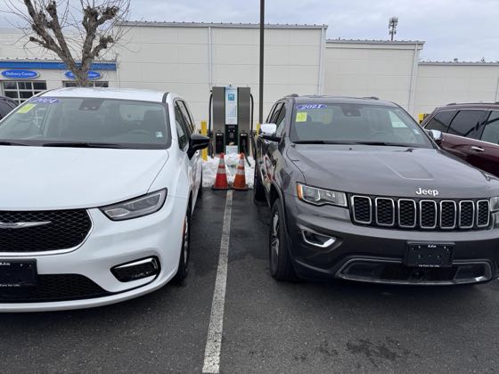 EV charger at Lia CJDR of Northampton
