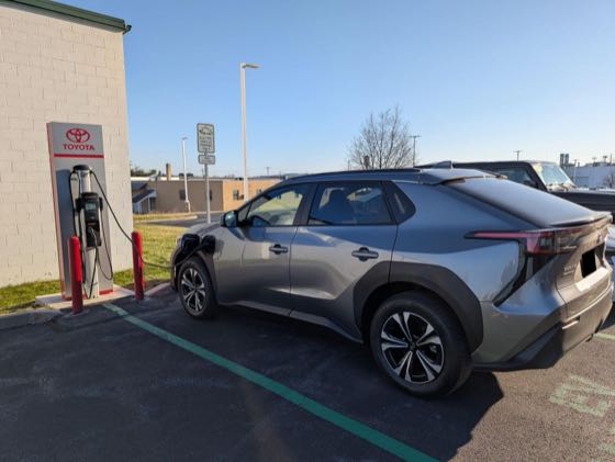 EV charger at Bennett Toyota