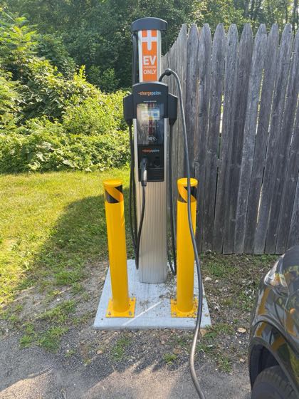 EV charger at Two Wrasslin' Cats Coffee House & Cafe