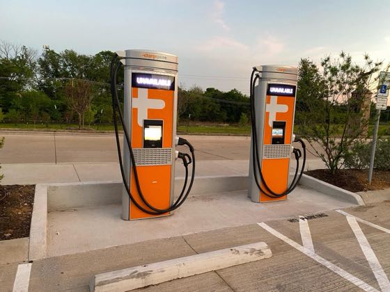 EV charger at Taco Casa