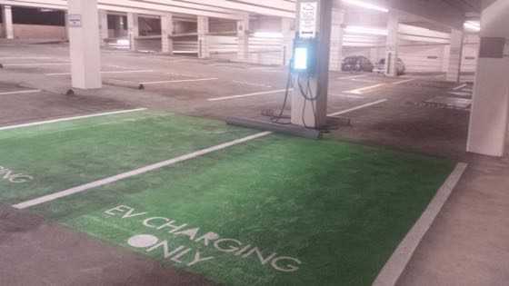EV charger at 155 North Lake Building