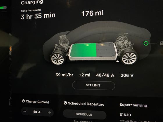 EV charger at Pismo Lighthouse Suites