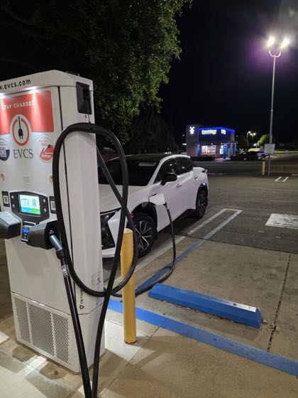 EV charger at US Bank Lompoc