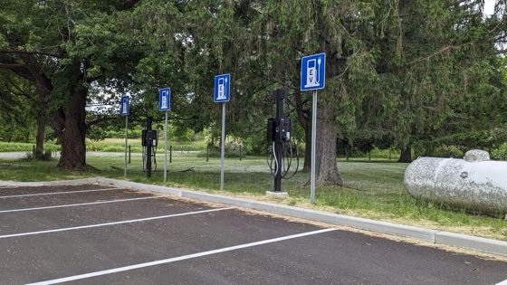 EV charger at KeyBank