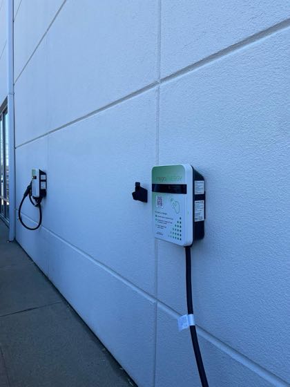 EV charger at Lia Honda of Northampton - Service