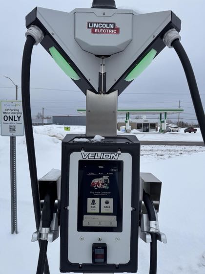 EV charger at Crystal Fresh Market & Ace Hardware