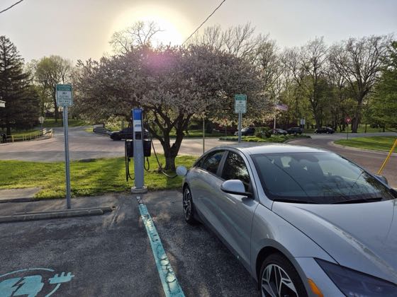 EV charger at Highland Park