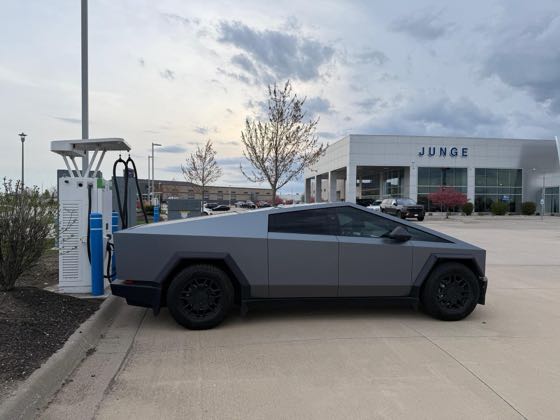 EV charger at Junge Ford North Liberty