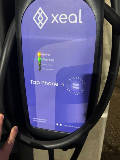 EV charger at XEAL Chargers - Ella Parkside Apartments / Pho Asian Fusion