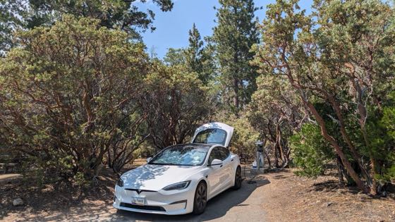 EV charger at Stone Creek Campground