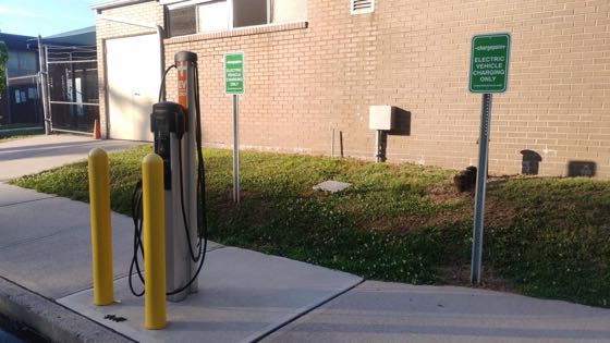 EV charger at Ewing Community Center