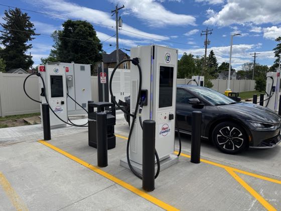 EV charger at Kwik Charge - Kwik Trip #574- Marinette