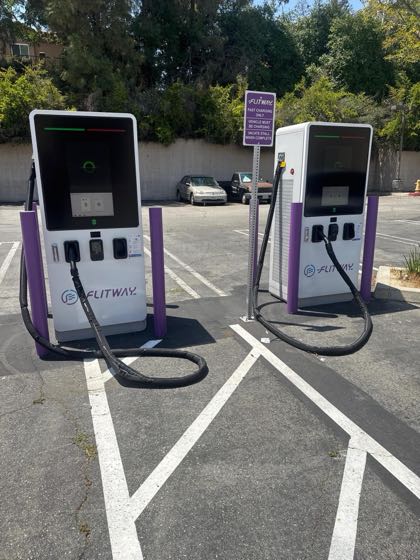 EV charger at Gordon Ranch Marketplace