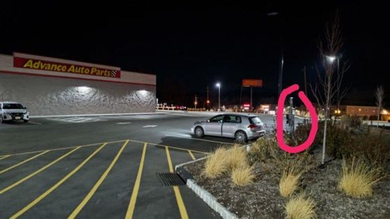 EV charger at Advanced auto parts