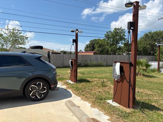 EV charger at Weed's Sweets & Eats
